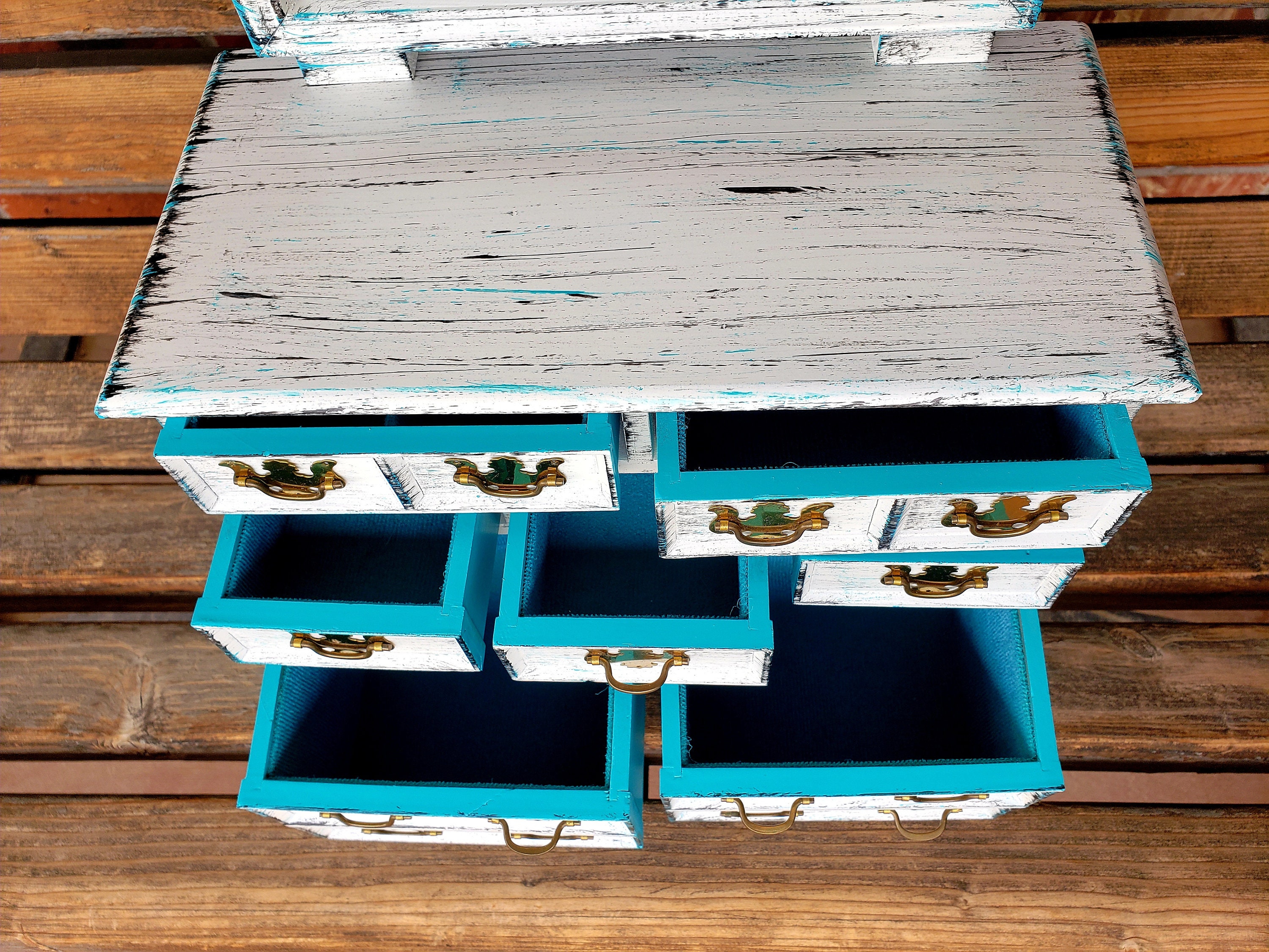 Rustic Jewelry Box Shabby Chic Jewelry Box Farm Décor Etsy