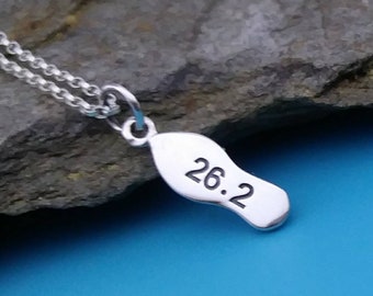 Marathon Necklace or Charm, Sterling Silver Runner Jewelry, running shoe, Track and Field, Sports Run, Gift for her, Women, girls, kids