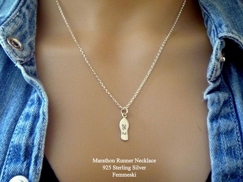 Run 925 Sterling Silver 10K Running Jewelry 5K Runner Pendant Marathon Run Like a Girl Necklace Runner Necklace Half marathon