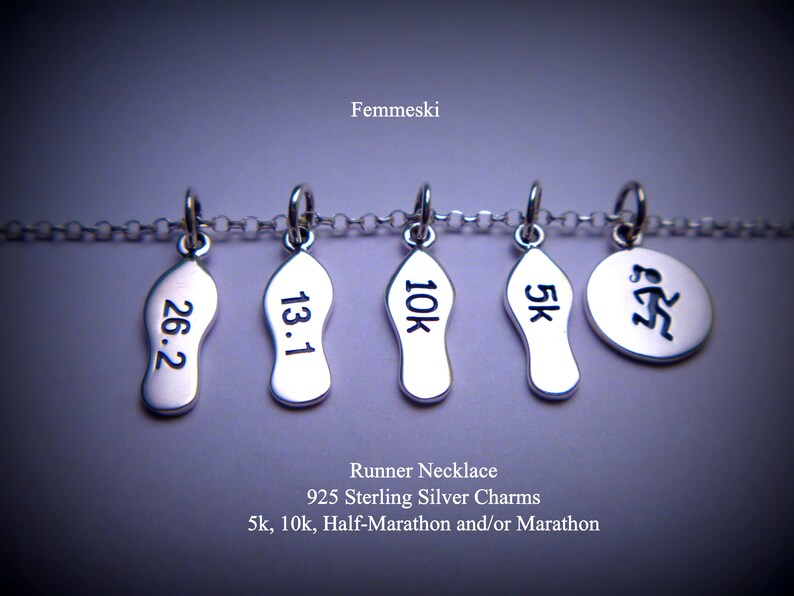 Run 925 Sterling Silver 10K Running Jewelry 5K Runner Pendant Marathon Run Like a Girl Necklace Runner Necklace Half marathon
