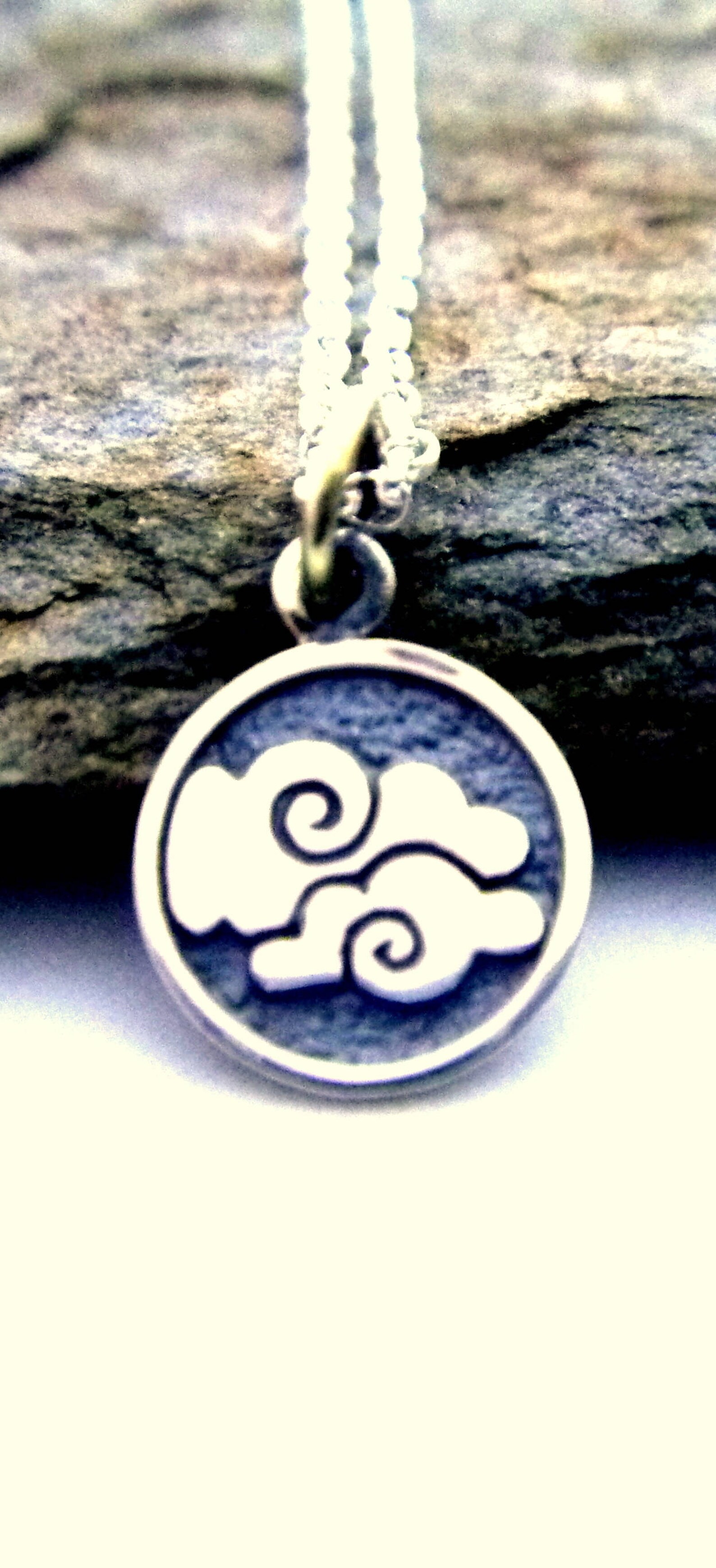 Air Element Necklace Sterling Silver Air Element Jewelry in Etsy