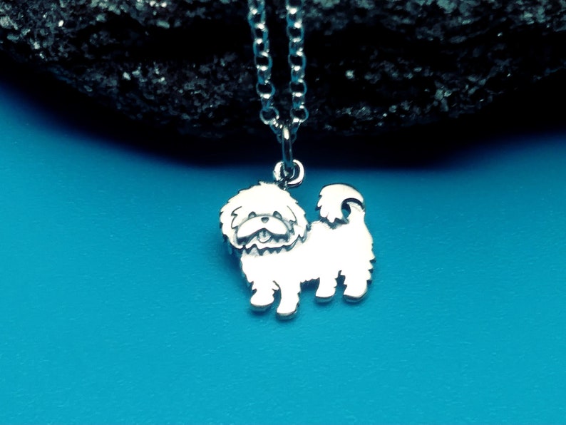 Sterling Silver Maltese Dog Charm or Necklace Dog Lover Gift Etsy