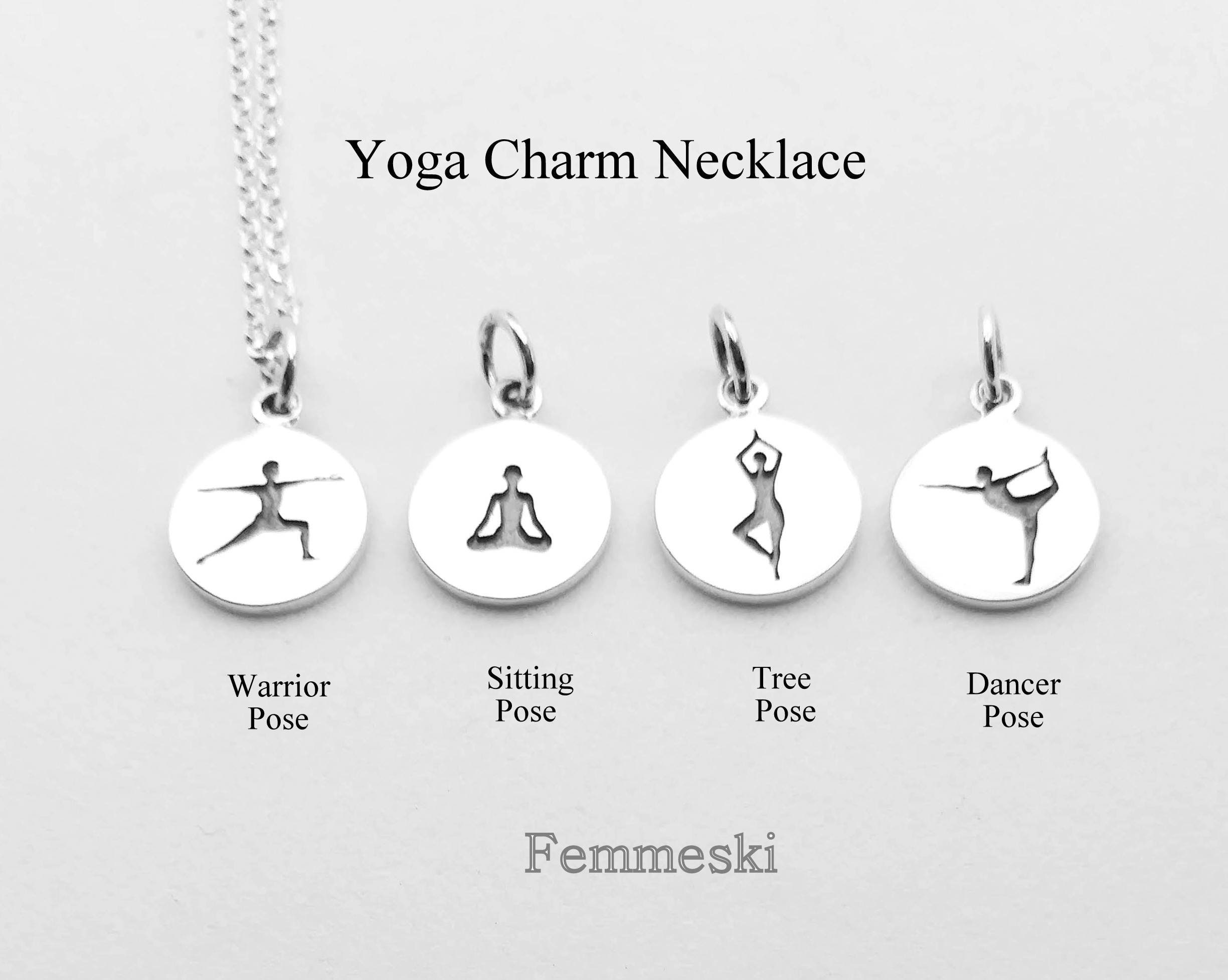 Yoga Necklaces or Charms Sterling Silver Warrior Dancer Tree Etsy