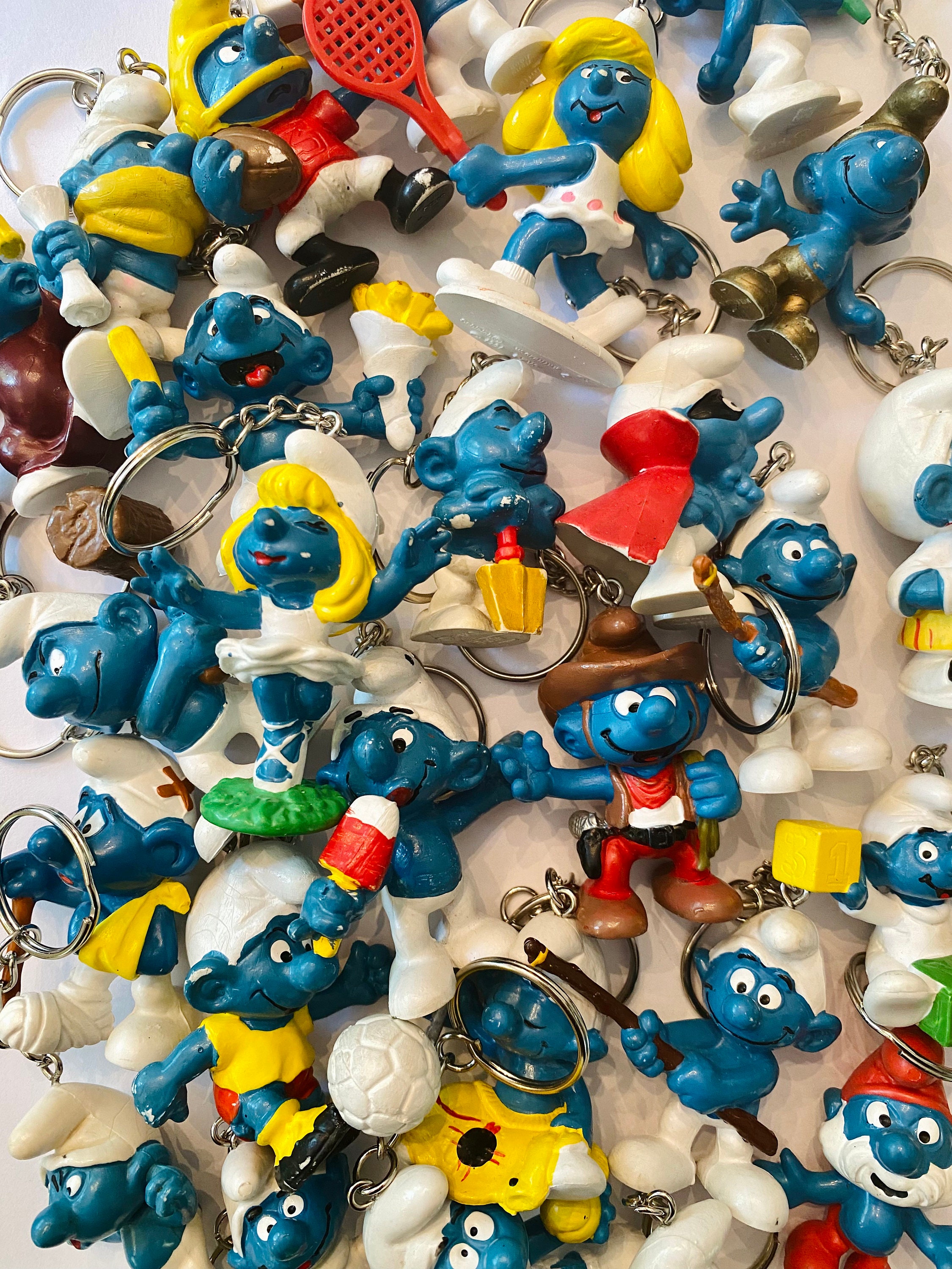 Lot (17) Vintage 60s 70s 80s Original Smurfs Toys Peyo Schleich WBCO