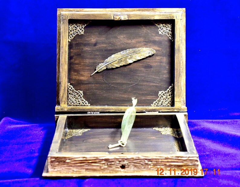 Polymer Clay Jewellery Warden Gift Jewellery boxletter box Oracle; Decoupage Gift