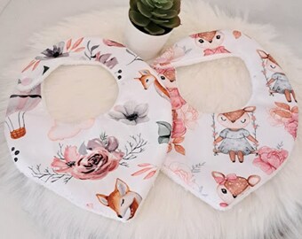 Bavoir bandana bébé 0-18 mois Bavoir bandana fille/ cadeau naissance