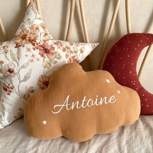 Coussin NUAGE en double gaze personnalisable 16 coloris zdjęcie 5