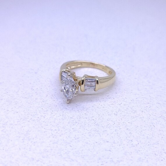 1.17CTW Marquise Diamond Egagement Ring - image 8