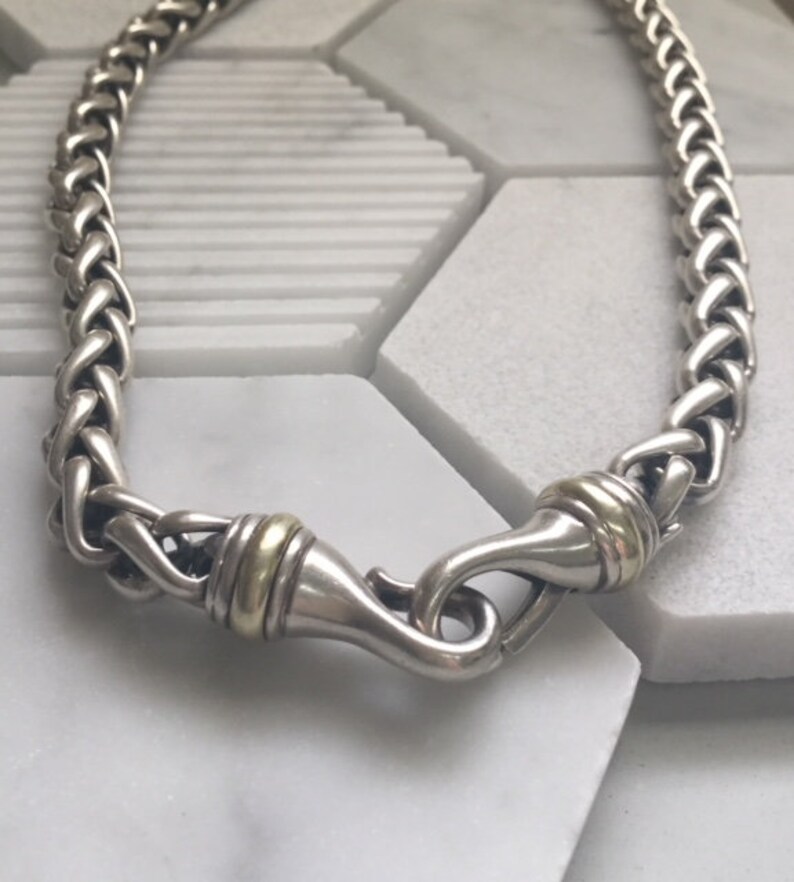 Rugged David Yurman Unisex Wheat Chain Necklace 17 Etsy