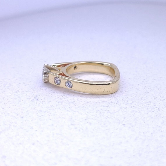Modern Diamond Engagement Ring - image 4