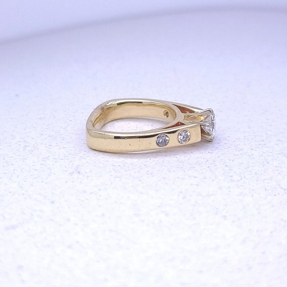 Modern Diamond Engagement Ring - image 8