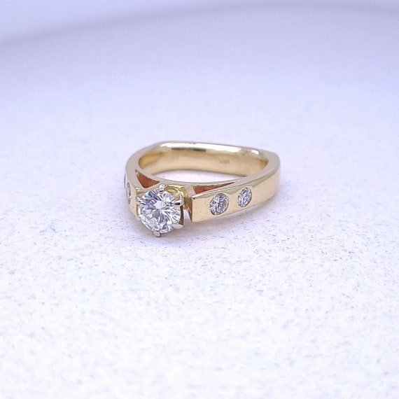 Modern Diamond Engagement Ring - image 3