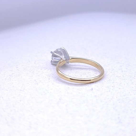 Simply Elegant Solitaire in 14k Yellow Gold with … - image 5