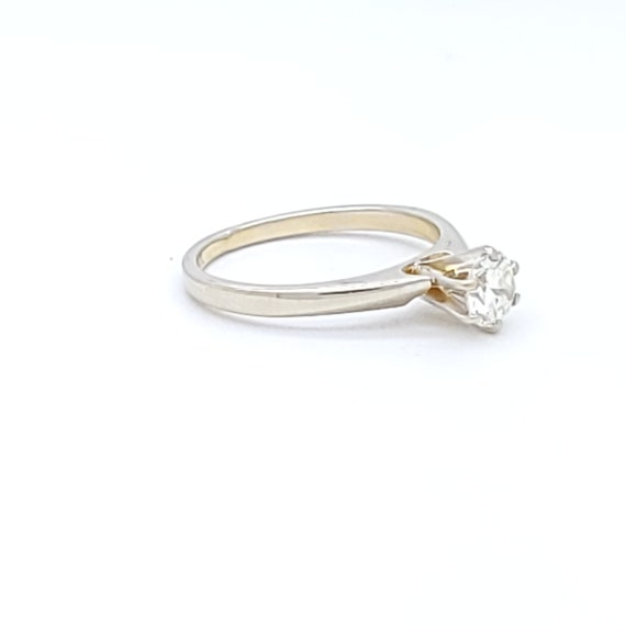 Classic 14k White Gold Diamond Solitaire Engageme… - image 7