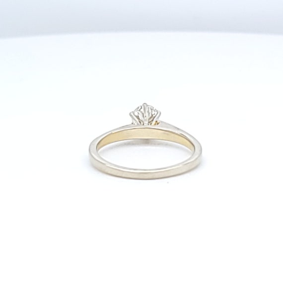 Classic 14k White Gold Diamond Solitaire Engageme… - image 5