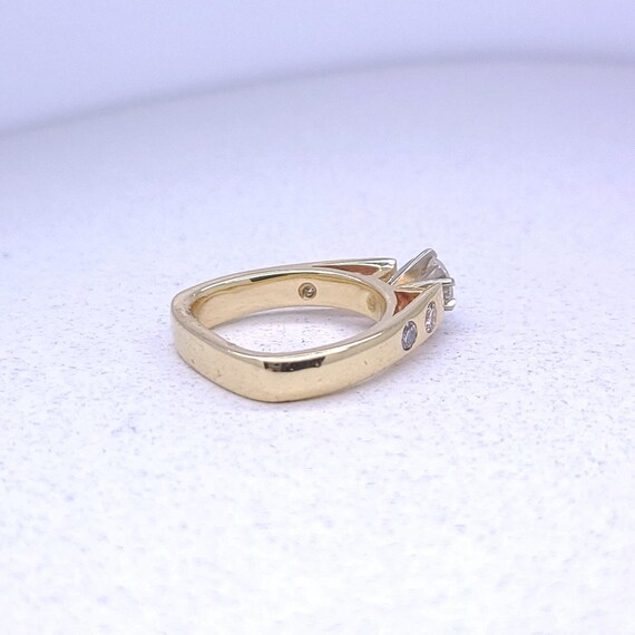 Modern Diamond Engagement Ring - image 7