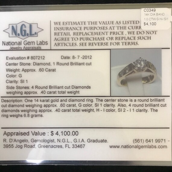 Modern Diamond Engagement Ring - image 10