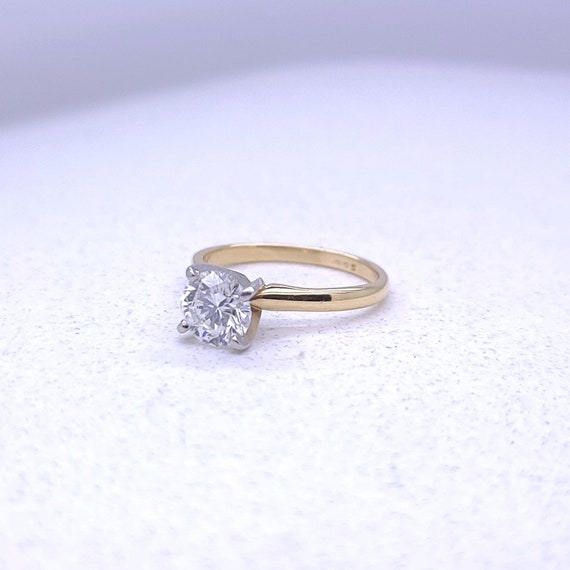 Simply Elegant Solitaire in 14k Yellow Gold with … - image 3