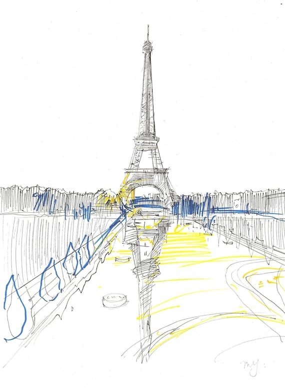 Sketches for 2014, number 19 — Eiffel Tower | art fn