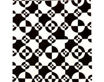 Black and White Print | Paper Cut Out | Mixed Media | Paper Art | Abstract | Geometric | Minimal | Original | Paper Collage | Art Gift