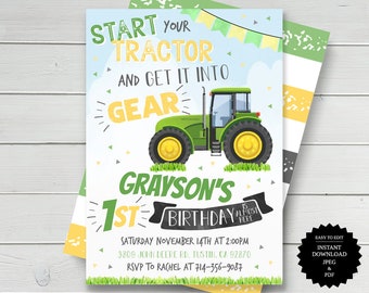 Traktor Geburtstag Traktor-Party Einladung zum Bauernhof Geburtstag auf dem Bauernhof Party am Bauernhof einladen Traktor-Einladung Geburtstag einladen