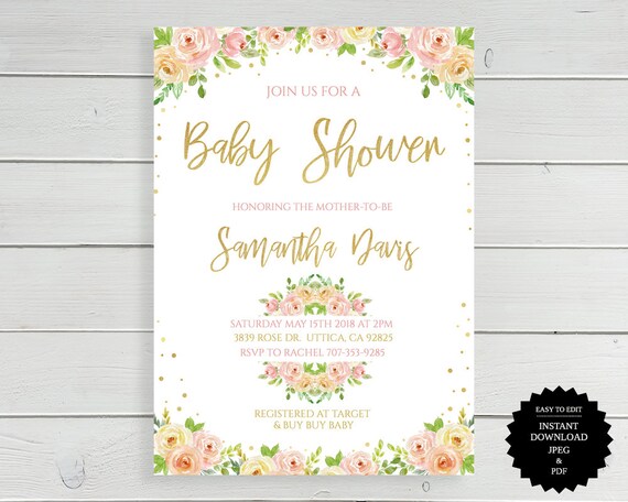 Baby Shower, Baby Shower Invite, Invitation, Shower Invitation