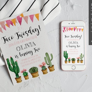 Taco Twosday Fiesta Fiesta Birthday Invitation Second Birthday Fiesta Invitation Taco Birthday Taco Tuesday Taco Twosday Invite Twosday