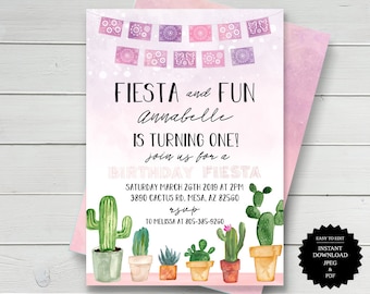 Fiesta Geburtstags-Fiesta Einladung Geburtstagseinladung Fiesta Party Fiesta Cinco De Mayo Einladung Mexikanische Fiesta Mexikanische Printable Instant