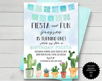 Fiesta Geburtstags-Fiesta Einladung Geburtstagseinladung Fiesta Party Fiesta Cinco De Mayo Einladung Mexikanische Fiesta Mexikanische Printable Instant