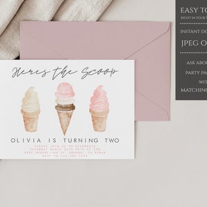 Ice Cream Birthday, Ice Cream Invitation, Ice Cream Party, Ice Cream Birthday Invitation, Ice Cream Social, Invitation, Ice Cream Invite