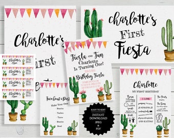 Fiesta Geburtstag, Fiesta Einladung, Geburtstagseinladung, Fiesta Party, Mexikanische Fiesta, Cinco De Mayo, erster Geburtstag, Fiesta einladen