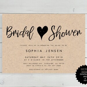 Bridal Shower, Bridal Shower Invite, Shower Invitation, Invitation, Printable Invitation, Rustic Bridal Shower, Bridal Invitation, Bridal