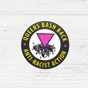 Queers Bash 3-Zoll-Rückensticker