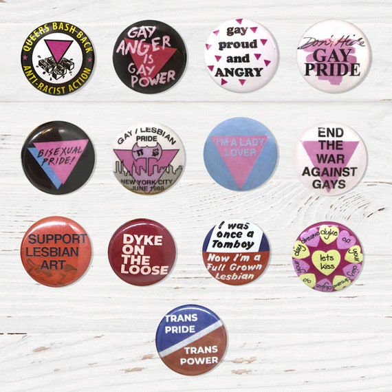 Lgbt Vintage Pins Reproduction Etsy