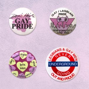 LGBT Vintage Pins Reproduction