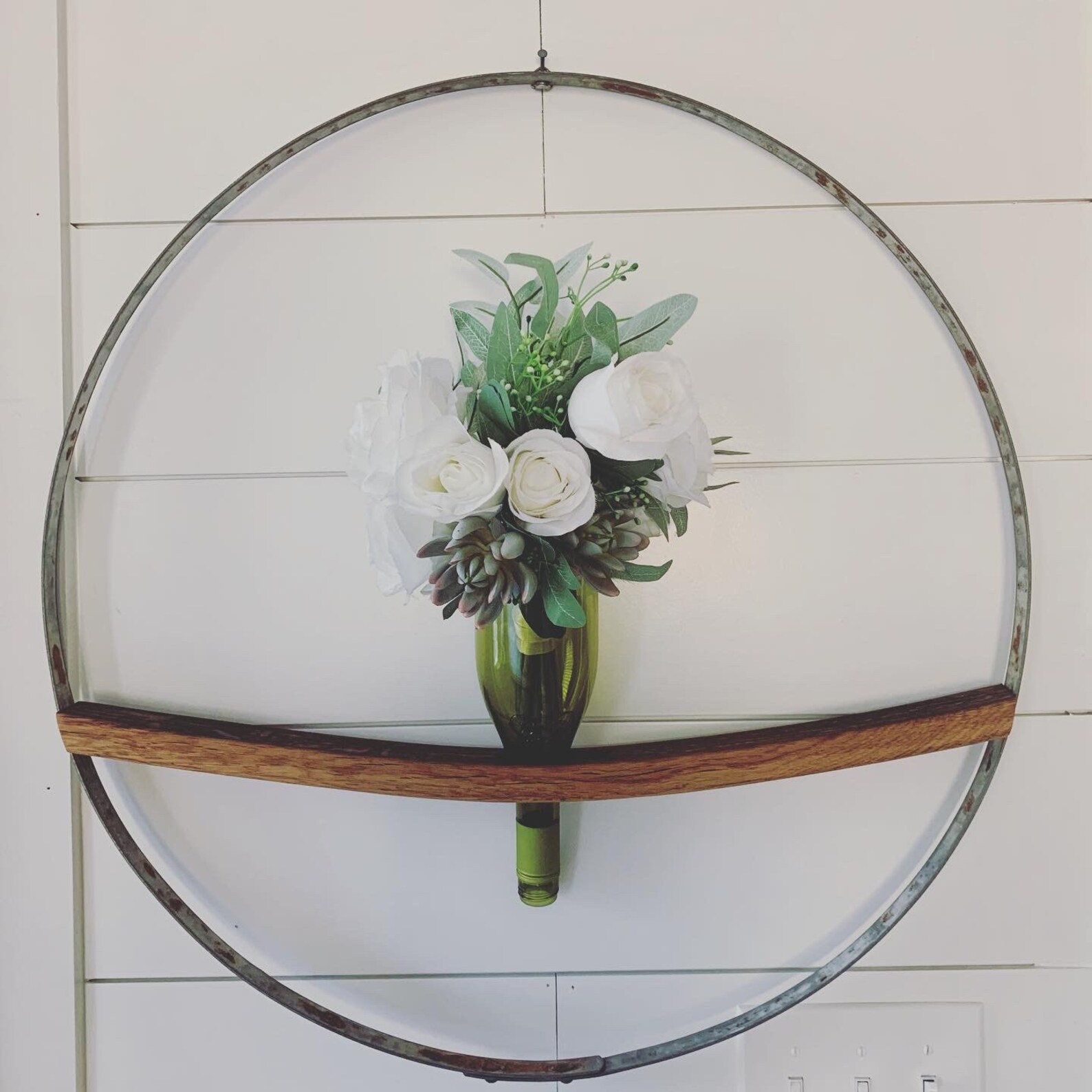 001 Wine Barrel Hoop & Stave Wall Art Etsy