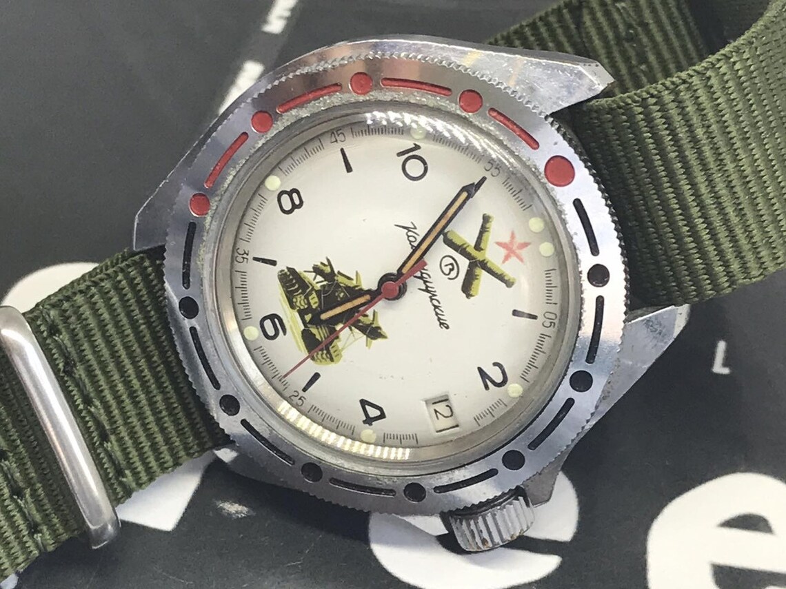 Ukraine Military Vostok komandor Watch Mechanical ORIGINAL Etsy Australia