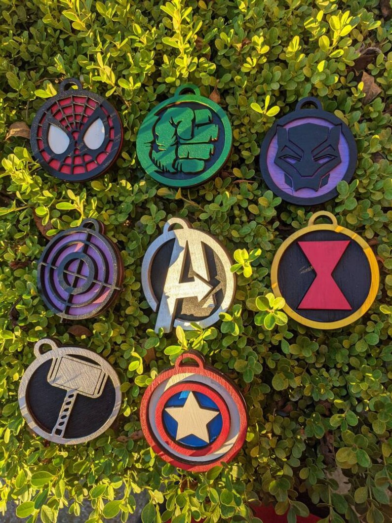 Marvel Avengers Christmas Ornaments | Etsy