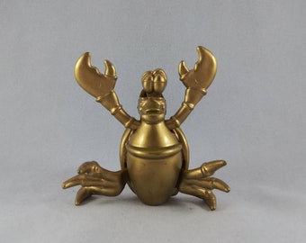 Gold Sebastian The Little Mermaid Wind Up McDonald's Happy Meal Toy