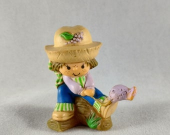 Huckleberry Pie Strawberry Shortcake Kenner 80s Fishing Figure
