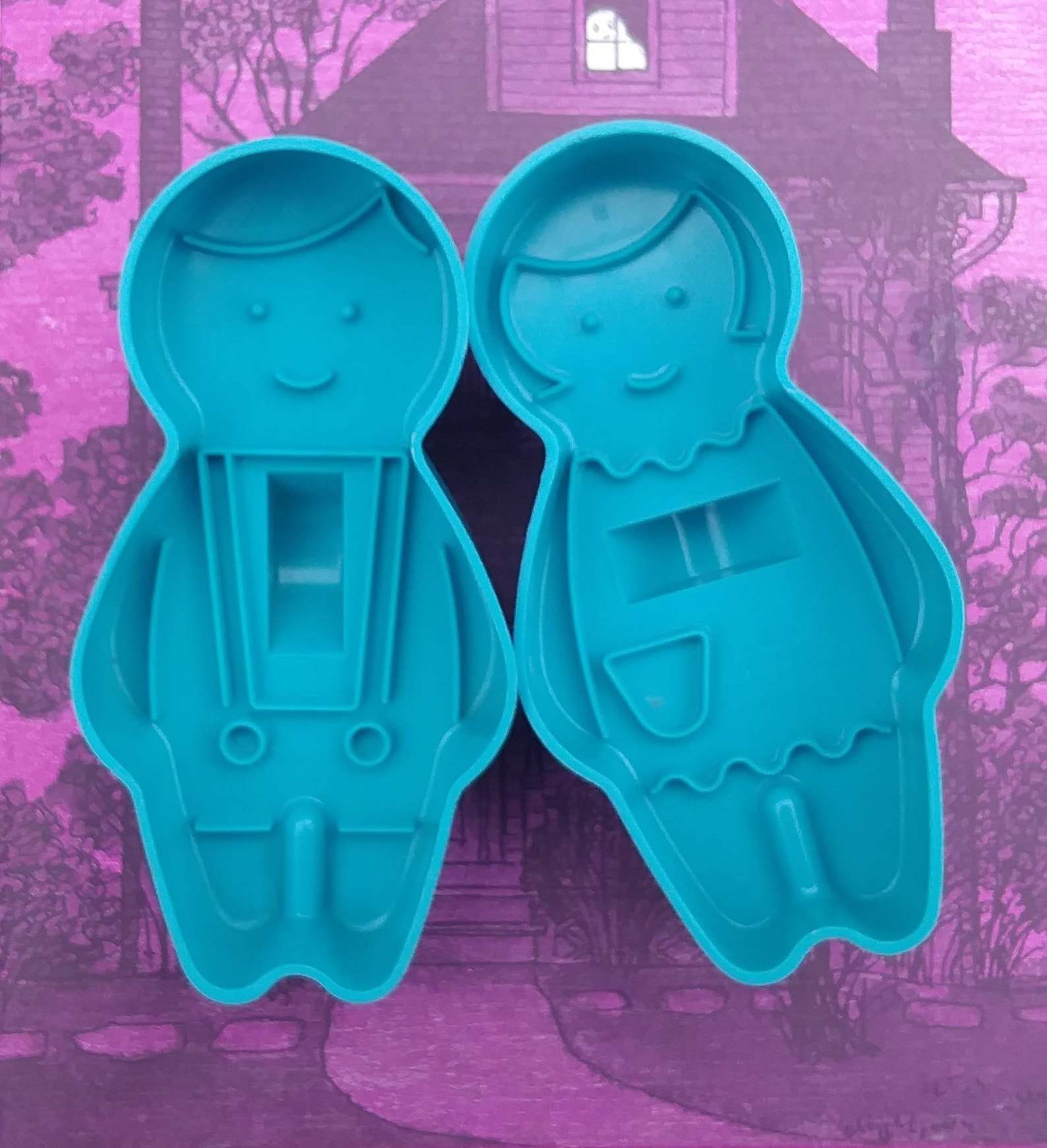 Avon Gingerbread Twins Cookie Cutters Etsy