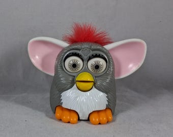Furby McDonald's Toy Grey/Red Foot Movement