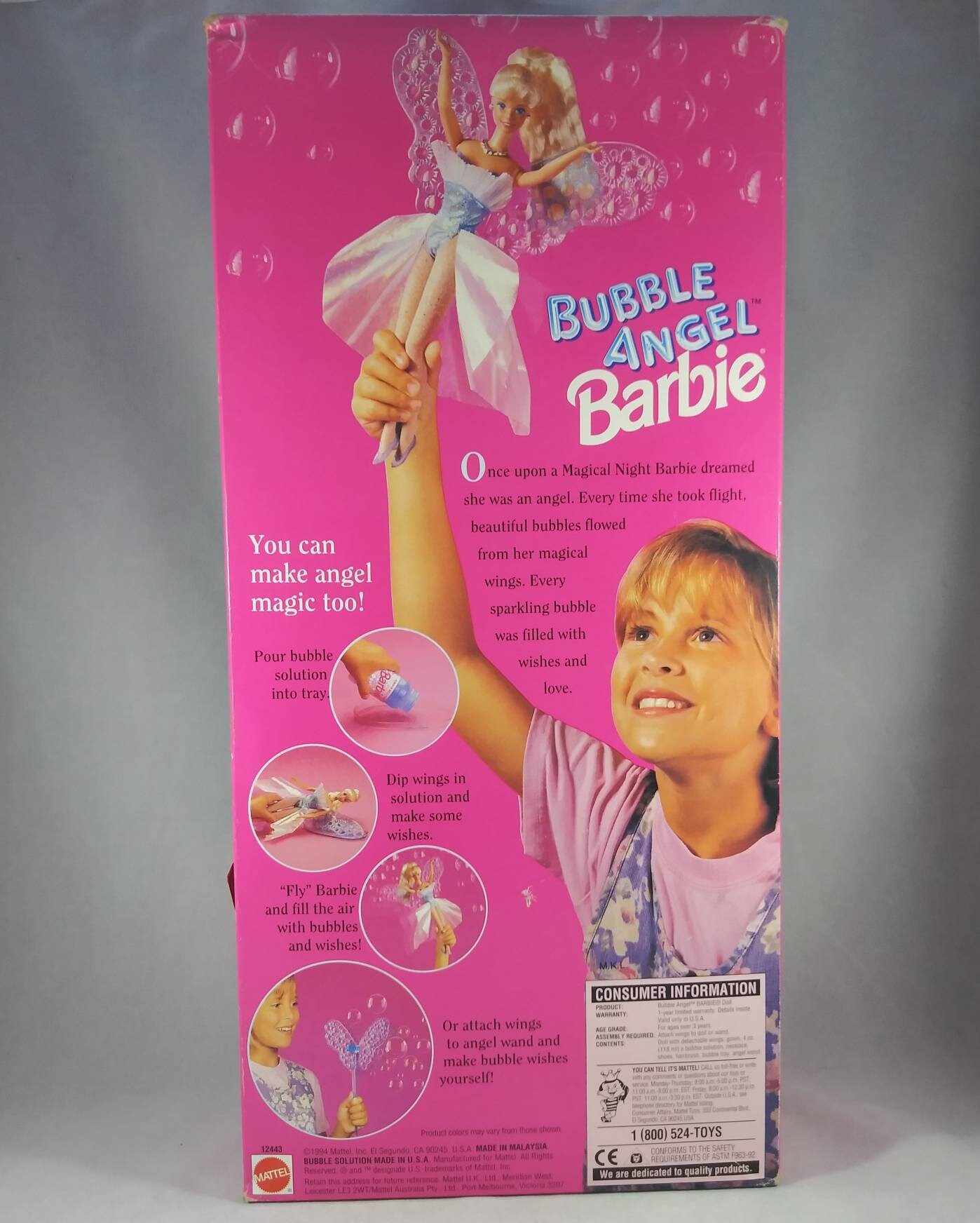 Bubble Angel Barbie 1994 Mattel Etsy