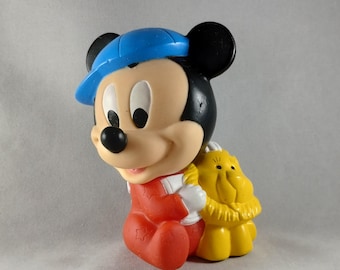 Baby Mickey Mouse Disney Rubber Squeeze Toy