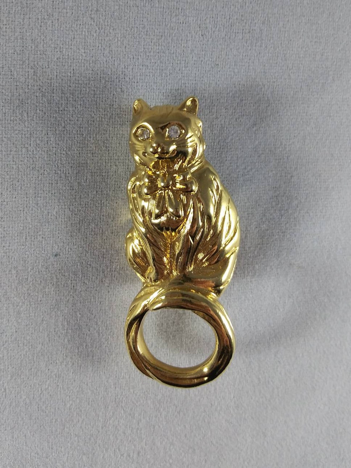 Avon Cat Eyeglass Holder Pin Brooch With Box Etsy