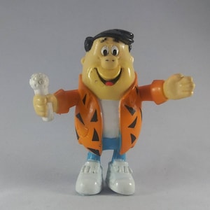 Fred Flintstone Bedrock Bendable Cereal Toy