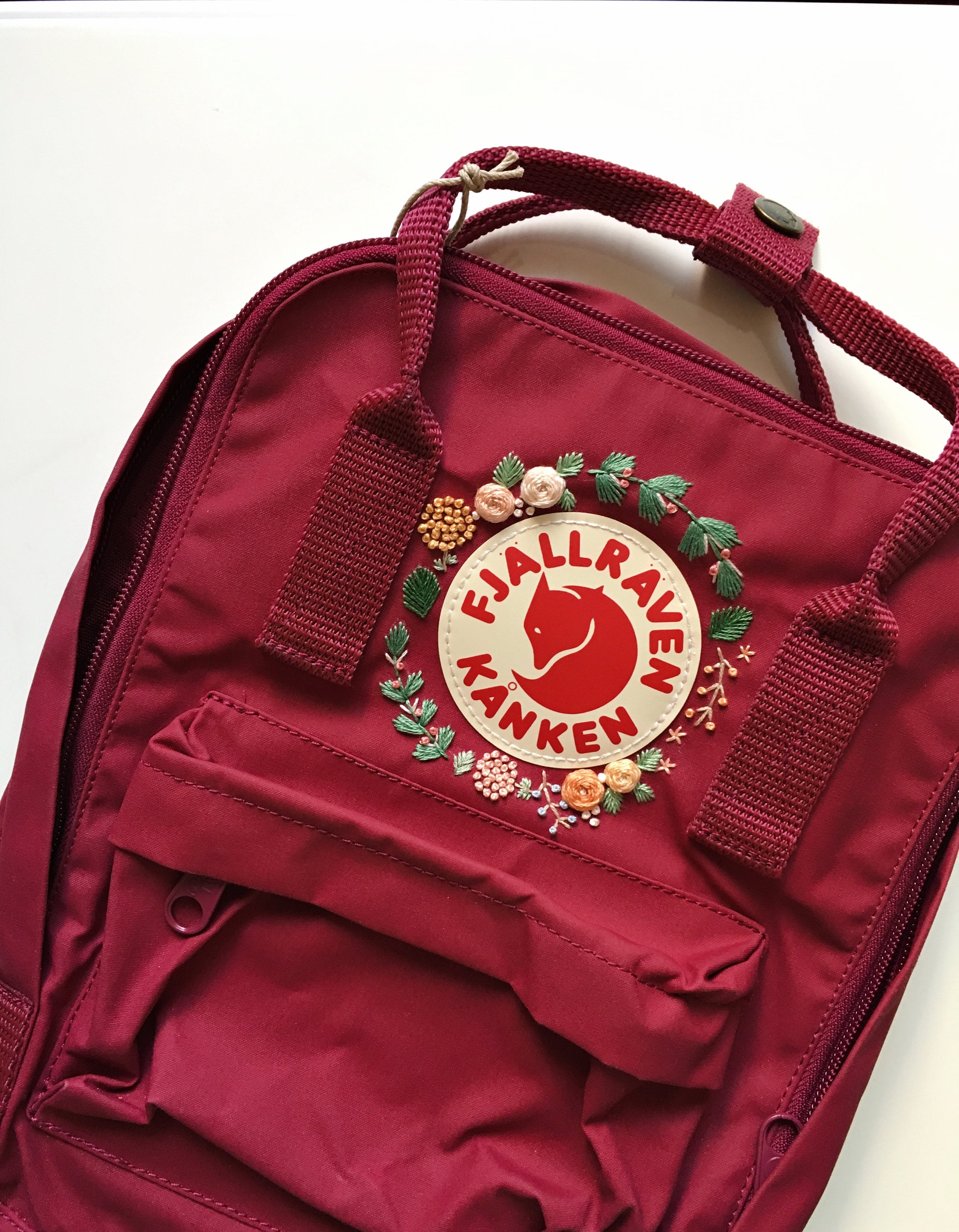 Fjallraven Kanken Embroidery Backpack Kanken Embroidery Etsy