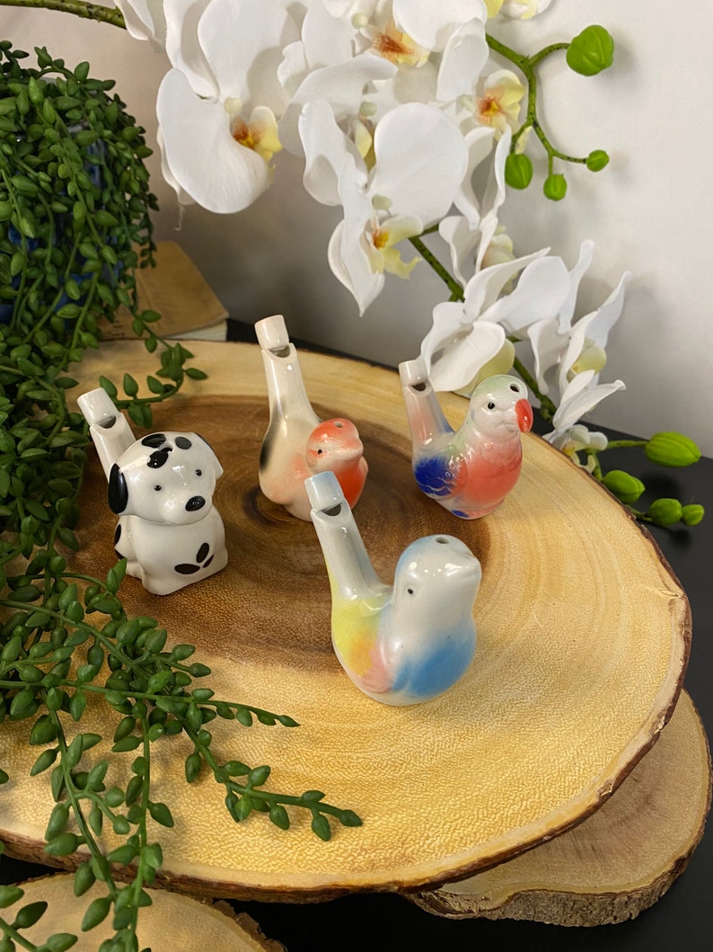 Ceramic Animal Water Whistle Etsy