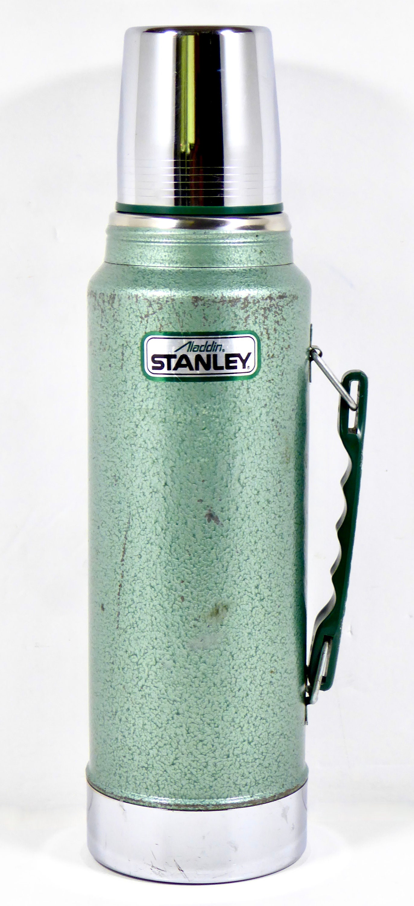 Vintage Stanley Aladdin Thermos Green Insulated Vacuum Thermos With Handle  1 Quart -  Denmark