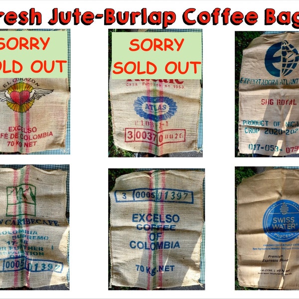 Burlap Coffee Sack Etsy